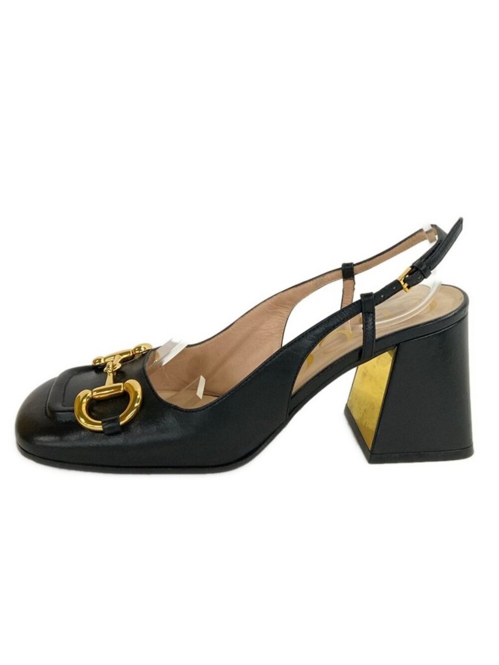 Gucci Sandals Black Horsebit Leather